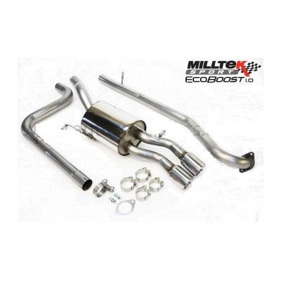 Rear Valance + Milltek Sport Exhaust Extension Ford Fiesta mk8 ST