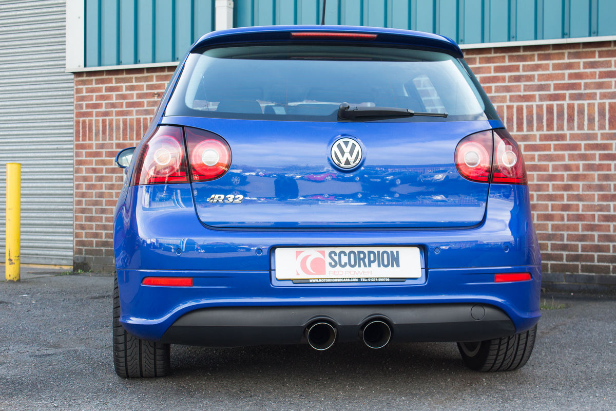 Volkswagen Golf MK5 R32 Cat-back system (resonated)